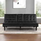 Eidsberg Black Futon Sofa Bed by Furniture of America at Eve Furniture