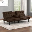 Eidsberg Brown Futon Sofa Bed by Furniture of America at Eve Furniture