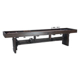 Eiffel 132" Reclaimed Burnt Brown Shuffleboard Table with Pucks by Home Trends & Design at Eve Furniture