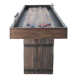 Eiffel 132" Reclaimed Burnt Brown Shuffleboard Table with Pucks by Home Trends & Design at Eve Furniture