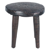 Eiffel 22" Round Wheel Side Table by Home Trends & Design at Eve Furniture