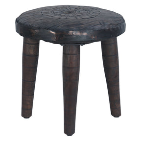 Eiffel 22" Round Wheel Side Table by Home Trends & Design at Eve Furniture