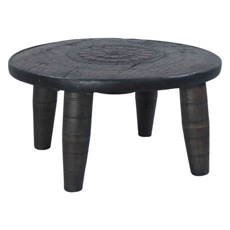 Eiffel 35" Round Wheel Coffee Table by Home Trends & Design at Eve Furniture