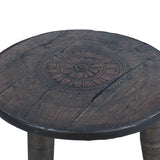 Eiffel 35" Round Wheel Coffee Table by Home Trends & Design at Eve Furniture