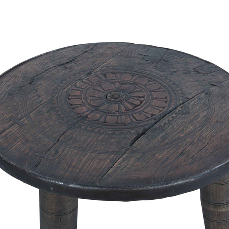 Eiffel 35" Round Wheel Coffee Table by Home Trends & Design at Eve Furniture
