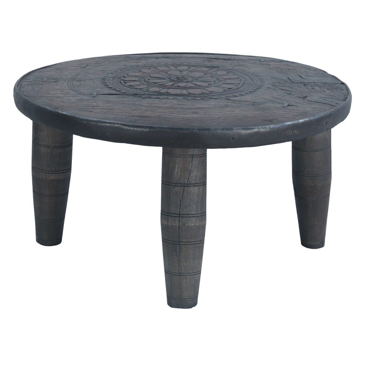Eiffel 35" Round Wheel Coffee Table by Home Trends & Design at Eve Furniture
