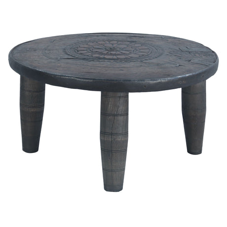 Eiffel 35" Round Wheel Coffee Table by Home Trends & Design at Eve Furniture