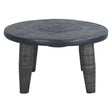 Eiffel 35" Round Wheel Coffee Table by Home Trends & Design at Eve Furniture