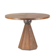 Eiffel 48" Gathering Table in Antique Teakwood and Marble Round by Home Trends & Design at Eve Furniture