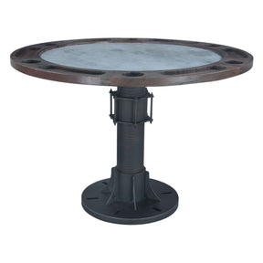 Eiffel 52" Gathering Poker Game Table with White Marble Top by Home Trends & Design at Eve Furniture