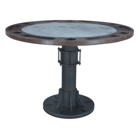 Eiffel 52" Gathering Poker Game Table with White Marble Top by Home Trends & Design at Eve Furniture