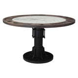 Eiffel 52" Poker Game Table with White Marble Top by Home Trends & Design at Eve Furniture
