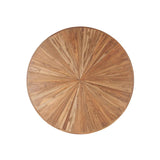 Eiffel 54" Round Dining in Antique Teakwood and Marble Round by Home Trends & Design at Eve Furniture