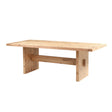 Eiffel 54" Round Dining in Antique Teakwood and Marble Round by Home Trends & Design at Eve Furniture