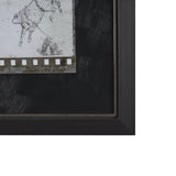Eight Seconds by Mercana Studio a Hand Embellished Framed Art Print Matted under Glass by Mercana at Eve Furniture
