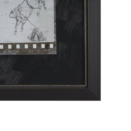 Eight Seconds by Mercana Studio a Hand Embellished Framed Art Print Matted under Glass by Mercana at Eve Furniture