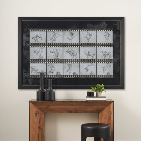 Eight Seconds by Mercana Studio a Hand Embellished Framed Art Print Matted under Glass by Mercana at Eve Furniture