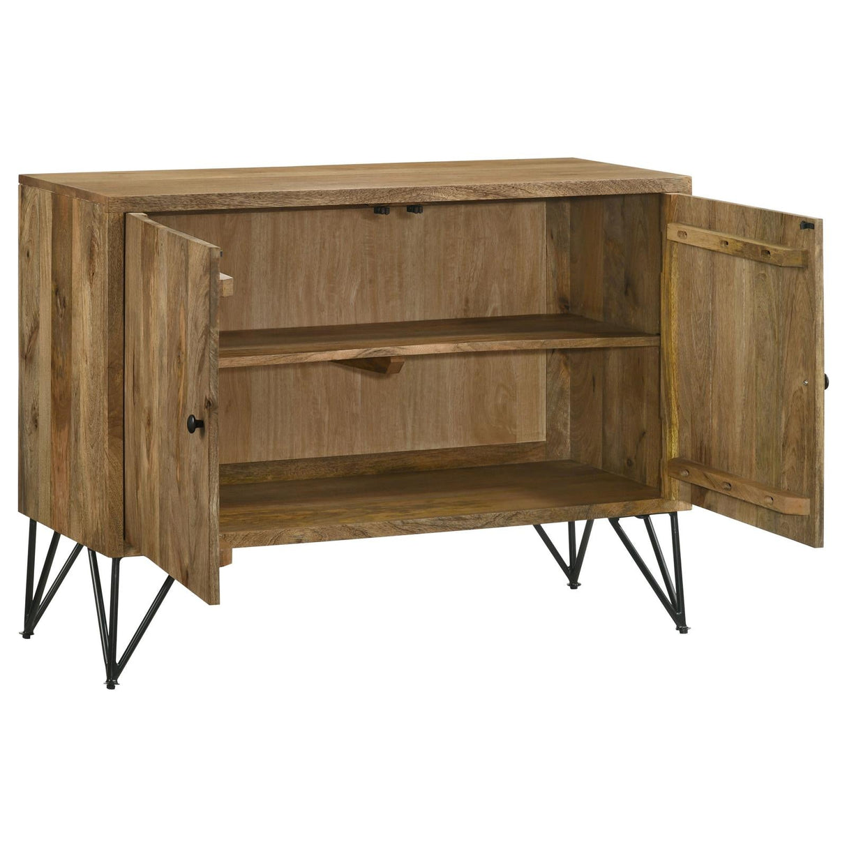 Eileen Natural Rectangular 2-Door Accent Cabinet