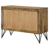 Eileen Natural Rectangular 2-Door Accent Cabinet