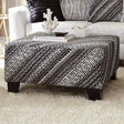 Eimear Off-white/Black Ottoman by Furniture of America at Eve Furniture