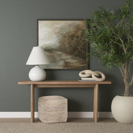 Ekani Cream/Beige Cotton Pouf by Mercana at Eve Furniture