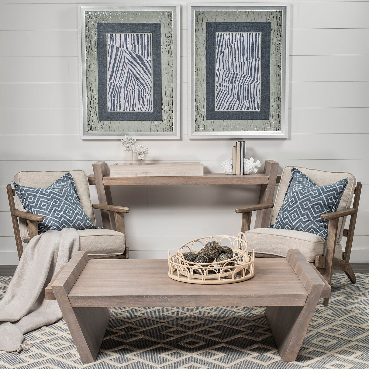 Elaine Brown Solid Wood Top & Base Coffee Table by Mercana at Eve Furniture