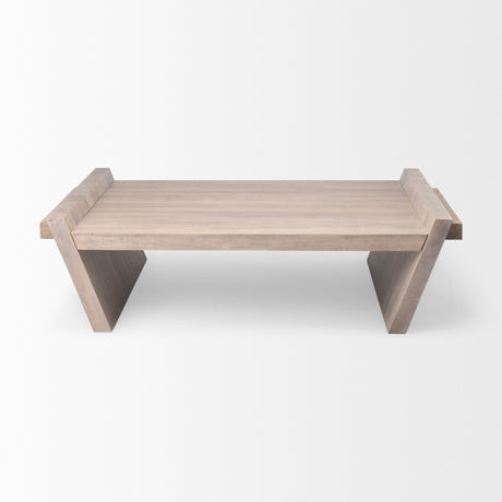 Elaine Brown Solid Wood Top & Base Coffee Table by Mercana at Eve Furniture