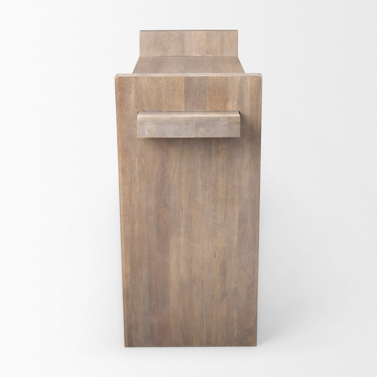 Elaine III Brown Wood Angled Leg Console Table by Mercana at Eve Furniture