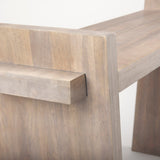 Elaine III Brown Wood Angled Leg Console Table by Mercana at Eve Furniture