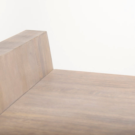 Elaine III Brown Wood Angled Leg Console Table by Mercana at Eve Furniture
