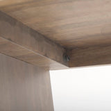 Elaine III Brown Wood Angled Leg Console Table by Mercana at Eve Furniture