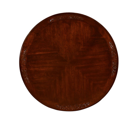 Elana Brown Cherry 5 Pc Round Dining Table Set by Furniture of America at Eve Furniture