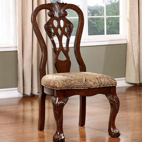 Elana Brown Cherry 7-Piece Dining Room Set by Furniture of America at Eve Furniture
