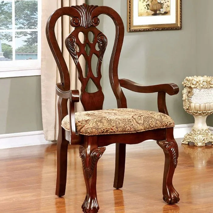 Elana Brown Cherry 7-Piece Dining Room Set by Furniture of America at Eve Furniture