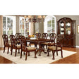 Elana Brown Cherry 9-Piece Dining Room Set by Furniture of America at Eve Furniture