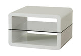 Elana Glossy White Square 2-Shelf End Table by Coaster at Eve Furniture