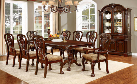 Elana Brown Cherry Dining Table by Furniture of America at Eve Furniture