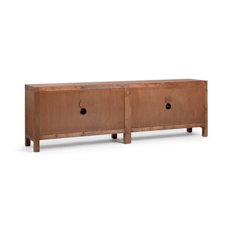 Elani Brown 4 Door Cabinet by Classic Home at Eve Furniture