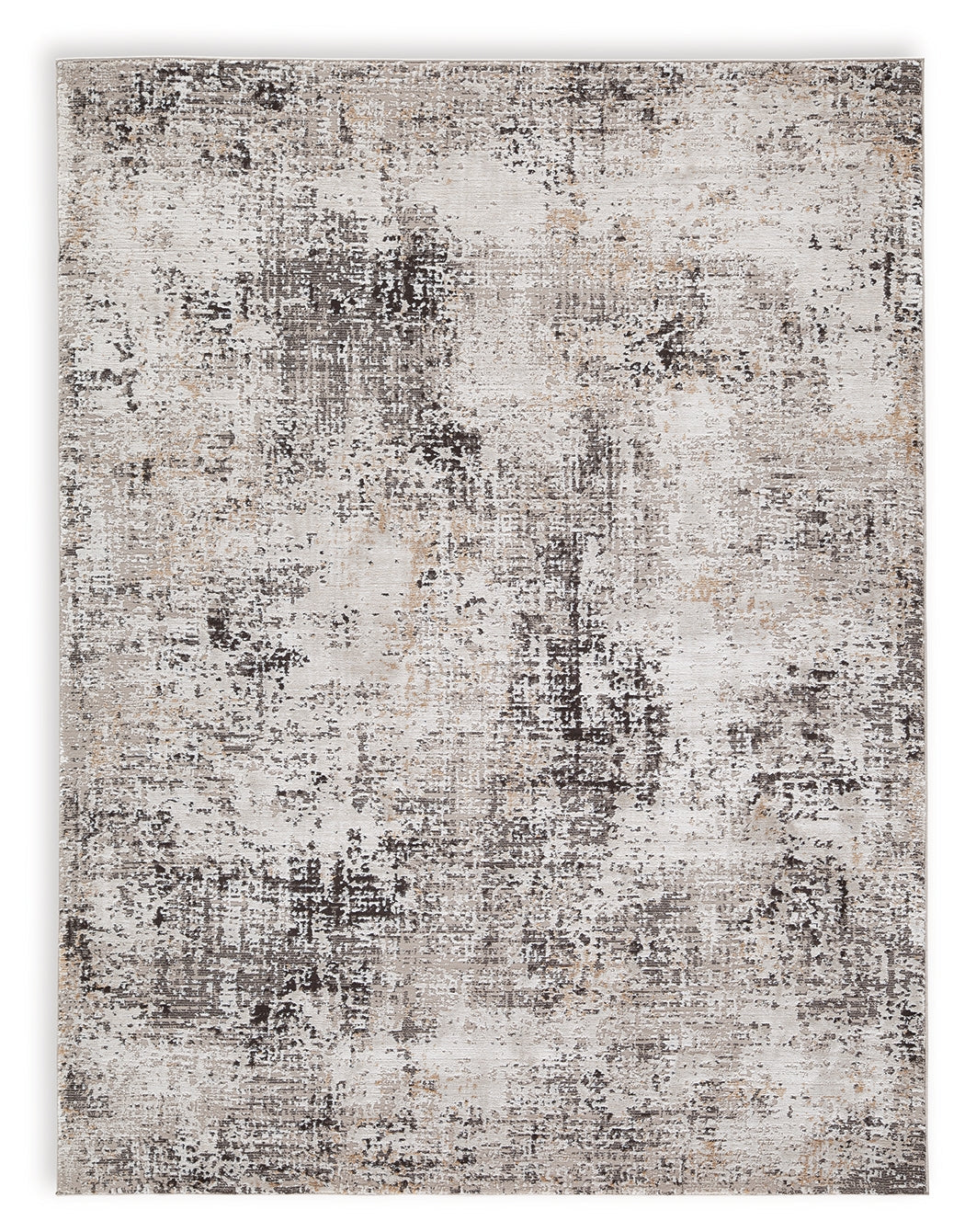 Elaning Black/Gray/Cream Large Rug by Ashley at Eve Furniture