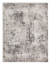 Elaning Black/Gray/Cream Large Rug by Ashley at Eve Furniture