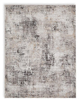 Elaning Black/Gray/Cream Large Rug by Ashley at Eve Furniture