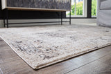Elaning Black/Gray/Cream Large Rug by Ashley at Eve Furniture