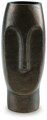Elanman Antique Bronze Finish Vase by Ashley at Eve Furniture