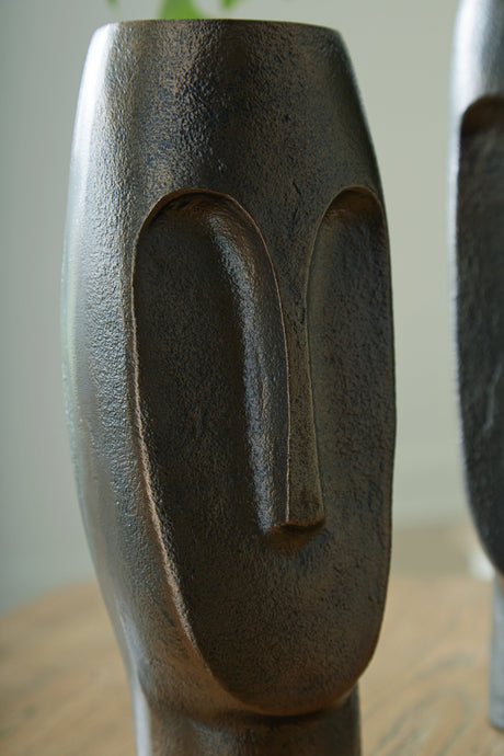 Elanman Antique Bronze Finish Vase by Ashley at Eve Furniture
