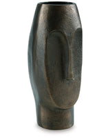 Elanman Antique Bronze Finish Vase by Ashley at Eve Furniture