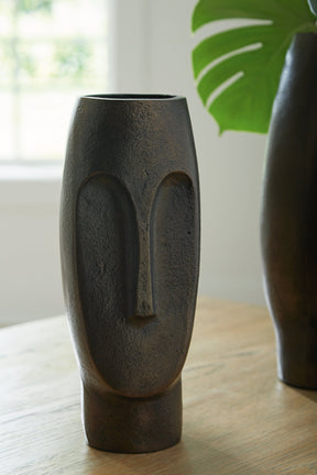 Elanman Antique Bronze Finish Vase by Ashley at Eve Furniture