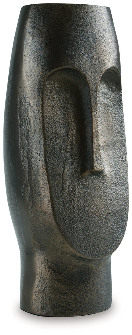Elanman Antique Bronze Vase by Ashley at Eve Furniture