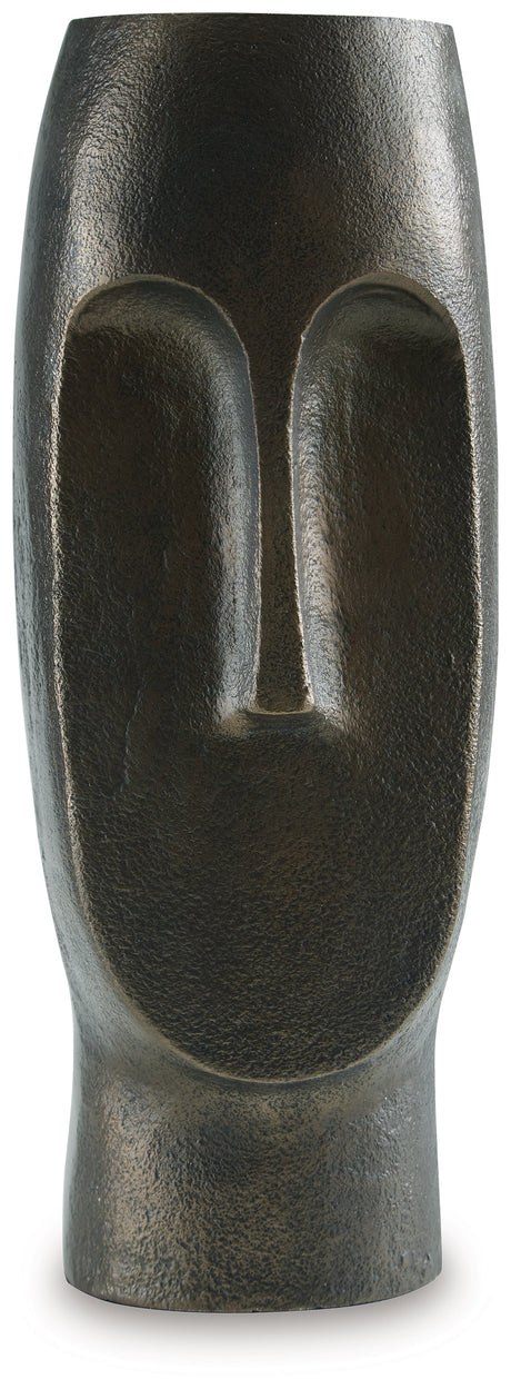 Elanman Antique Bronze Vase by Ashley at Eve Furniture
