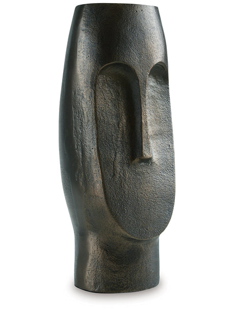 Elanman Antique Bronze Vase by Ashley at Eve Furniture
