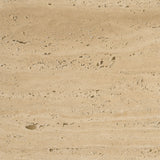Elara Ribbed Oblong Travertine Coffee Table by Mercana at Eve Furniture